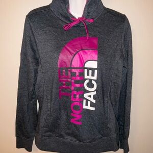 The North Face Charcoal Hoodie Logo